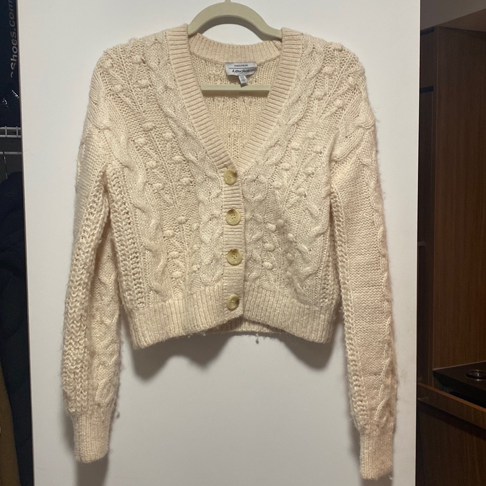 Wool Button Up Cardigan